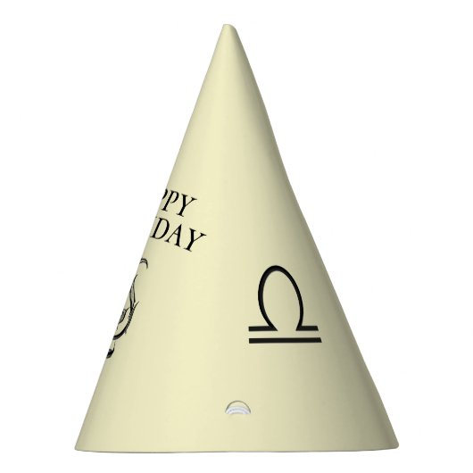 Libra Zodiac Birthday Feesthoedjes (Rechts)