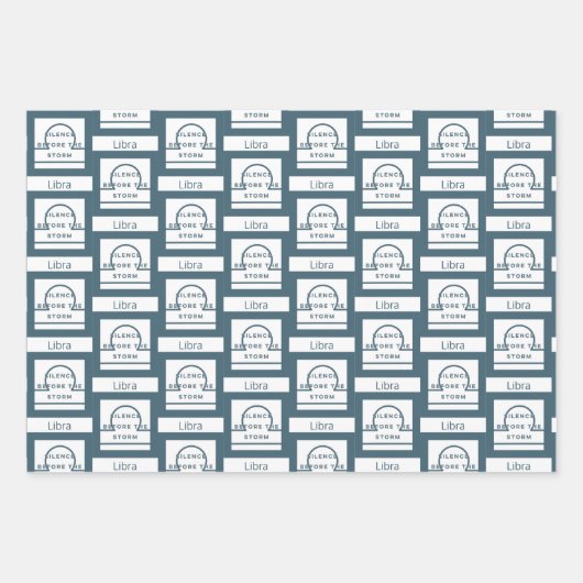 Libra Zodiac Birthday Inpakpapier Vel (Voorkant 2)