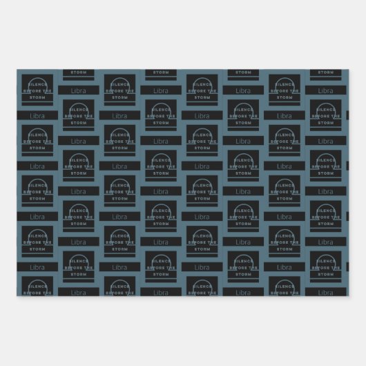 Libra Zodiac Birthday Inpakpapier Vel (Voorkant)