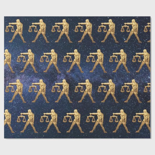 Libra Zodiac Cadeaupapier (Vlak)