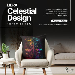 Libra Zodiac Celestial Design Sierkussen