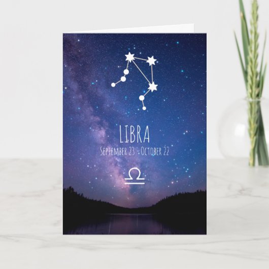 Libra Zodiac Constellation | Astrologische kaart (Voorkant)