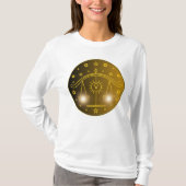 Libra Zodiac Emblem | Minimal Celestial Symbol T-shirt (Voorkant)