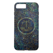 Libra Zodiac Gold Abalone op constellatie Case-Mate iPhone Case (Achterkant)