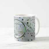 Libra Zodiac Gold Abalone op constellatie Koffiemok (Voorkant rechts)