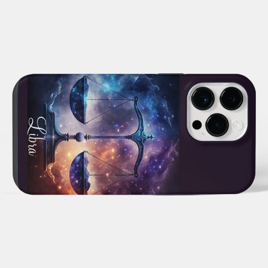 Libra Zodiac iPhone Hoesje (Achterkant horizontaal)