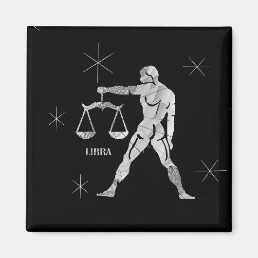Libra Zodiac Magneet (Voorkant)