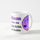 Libra Zodiac Moederdag Coffee Mok (Voorkant rechts)