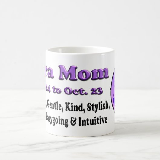 Libra Zodiac Moederdag Coffee Mok (Center)