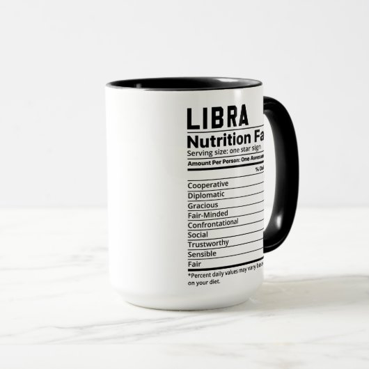 Libra Zodiac Mok (Voorkant rechts)