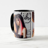 Libra Zodiac Musician Harp Mok (Voorkant links)