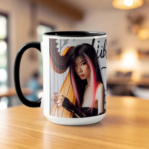 Libra Zodiac Musician Harp Mok