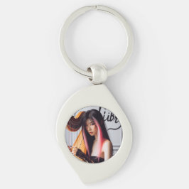 Libra Zodiac Musician Harp Sleutelhanger