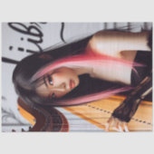 Libra Zodiac Musician Harp Tissuepapier (Voorkant)