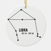 Libra Zodiac Ornament (Voorkant)