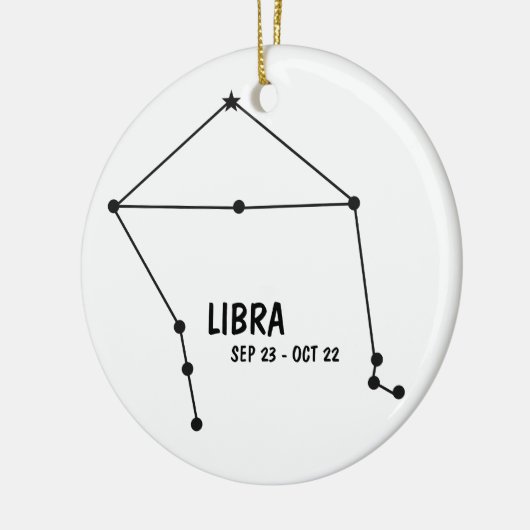 Libra Zodiac Ornament (Links)