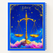 Libra Zodiac Scales in a Star-Filled Sky Journal Notitieboek (Achterkant)