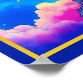 Libra Zodiac Scales in a Star-Filled Sky Poster (Hoek)