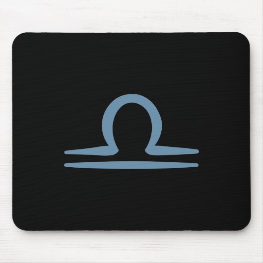 LIBRA Zodiac September Oktober Birthday Astrology Muismat (Voorkant)