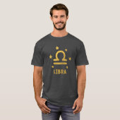 Libra Zodiac Sign Astrologie T-shirt (Voorkant volledig)