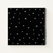 Libra Zodiac Sign, Black & White notebook Notitieboek (Achterkant)