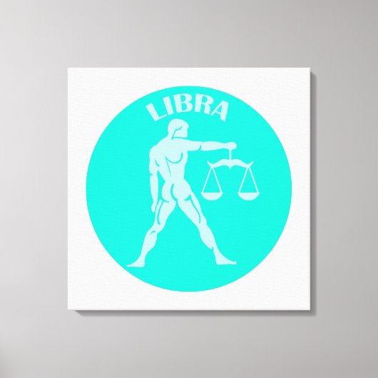 Libra, Zodiac Sign, Horoscope, Astrology Canvas Afdruk (Voorkant)