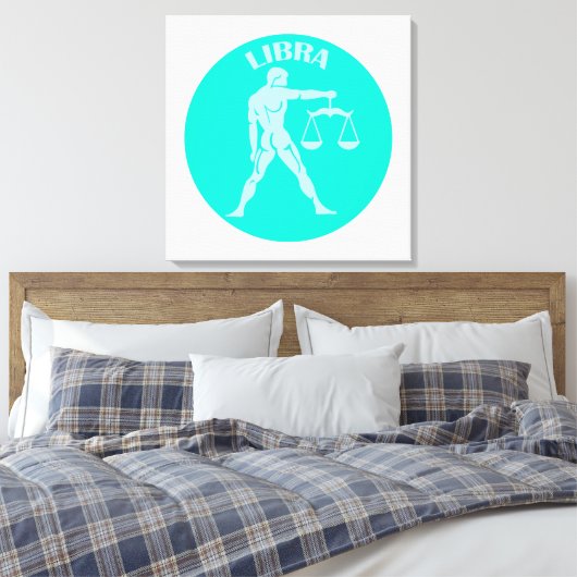 Libra, Zodiac Sign, Horoscope, Astrology Canvas Afdruk (Insitu (Slaapkamer))