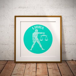 Libra, Zodiac Sign, Horoscope, Astrology Foto Afdruk