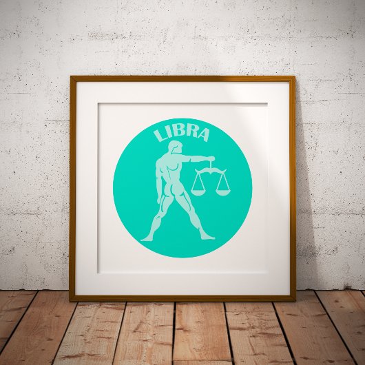 Libra, Zodiac Sign, Horoscope, Astrology Foto Afdruk