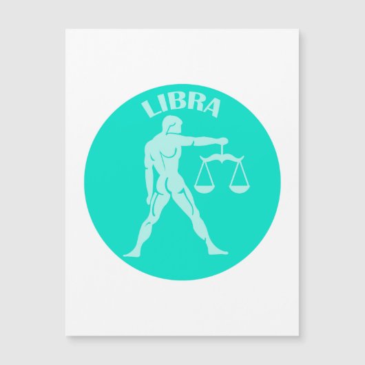 Libra, Zodiac Sign, Horoscope, Astrology Magnetische Uitnodiging (Voorkant)