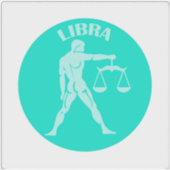 Libra, Zodiac Sign, Horoscope, Astrology Sticker (Voorkant)