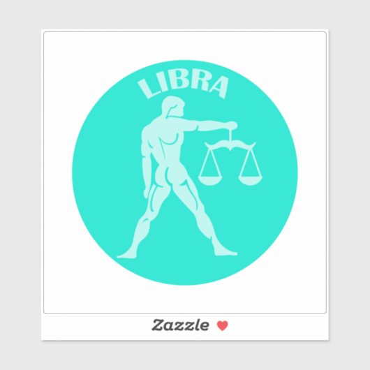 Libra, Zodiac Sign, Horoscope, Astrology Sticker (Vel)
