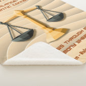 Libra Zodiac Sign Modern 3D Astrology Design Sherpa Deken (3/4)