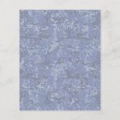 Libra Zodiac Sign on blue digital camo Flyer (Achterkant)