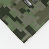 Libra Zodiac Sign on olijfgroene digitale camo Fleece Deken (Hoek)