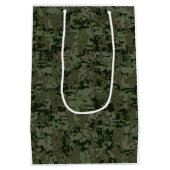 Libra Zodiac Sign on olijfgroene digitale camo Medium Cadeauzakje (Achterkant)