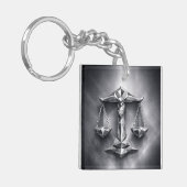 libra zodiac sign sleutelhanger (Voorkant Links)