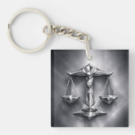 libra zodiac sign sleutelhanger