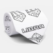 Libra Zodiac Sign Tie Stropdas (Opgerold)