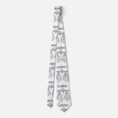 Libra Zodiac Sign Tie Stropdas (Achterkant)