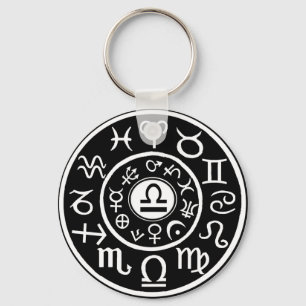 Libra Zodiac Sleutelhanger