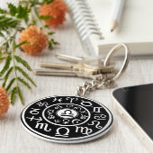 Libra Zodiac Sleutelhanger (Zijkant)