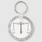 LIbra Zodiac Sleutelhanger (Voorkant)