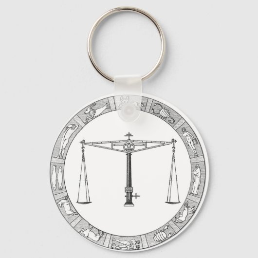LIbra Zodiac Sleutelhanger (Voorkant)