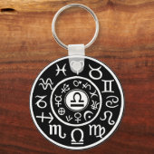 Libra - Zodiac Sleutelhanger (Voorkant)