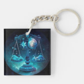 Libra Zodiac Sleutelhanger (Achterkant)