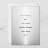 Libra Zodiac Star Sign Silver Party Kaart (Achterkant)