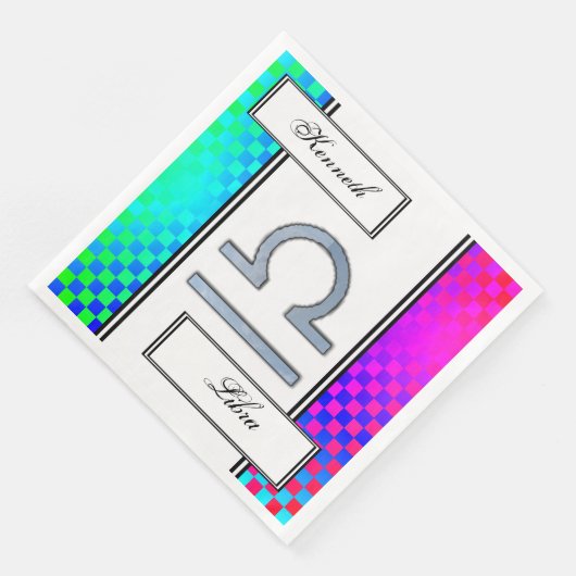 Libra Zodiac Symbol Element van Kenneth Yoncich Servet (Hoek)