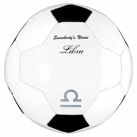 Libra Zodiac Symbol Element van Kenneth Yoncich Voetbal (Voorkant)