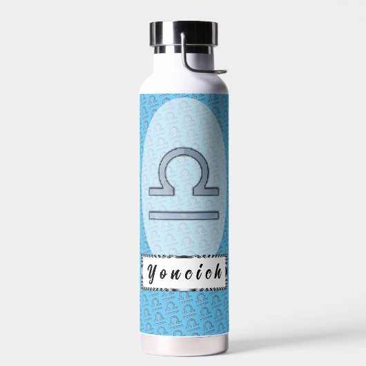 Libra Zodiac Symbol Element van Kenneth Yoncich Waterfles (Links)